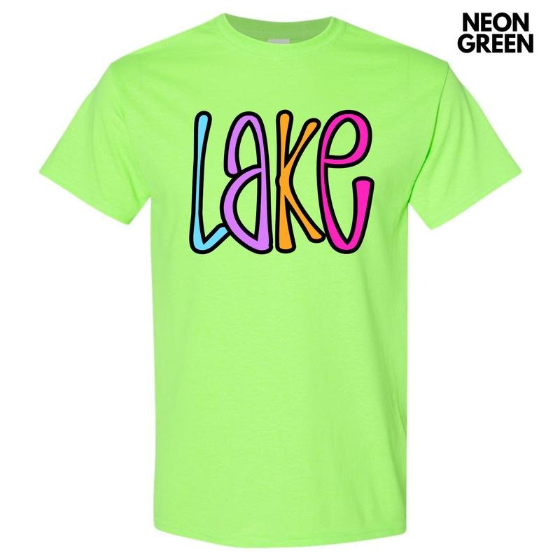 Colorful Lake Gildan Short Sleeve T-Shirt 'NLB' Hoodie, Sweatshirt | GrindPrints.com