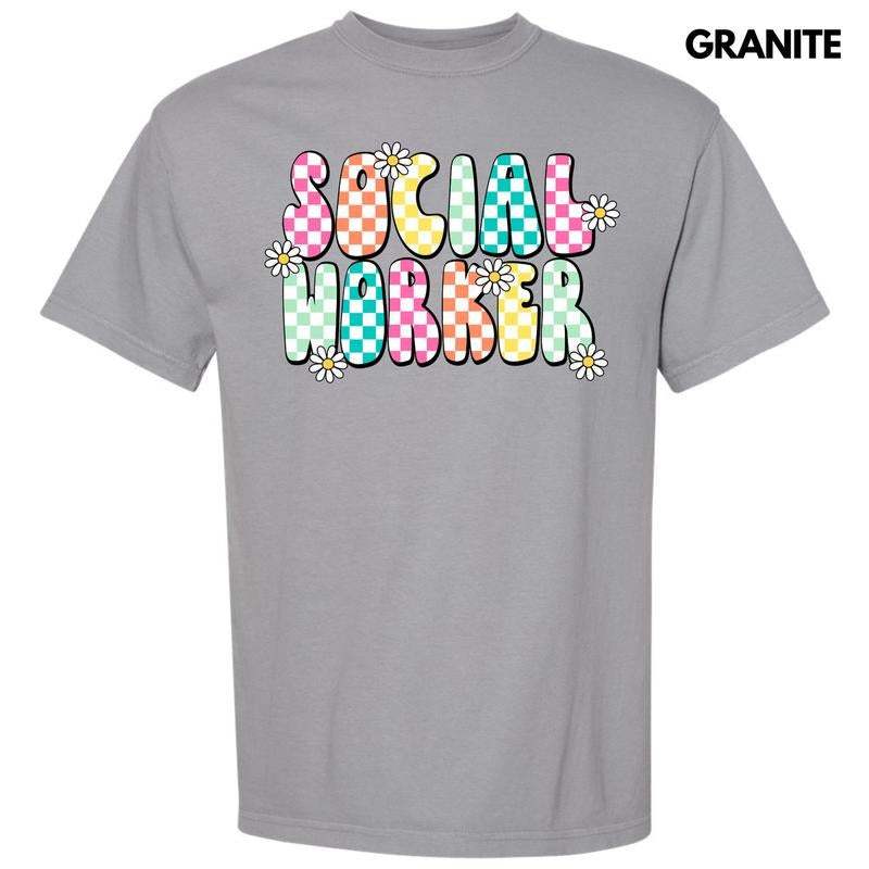 Colorful Social Worker Comfort Colors T-Shirt 'NLB' Hoodie, Sweatshirt | GrindPrints.com