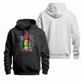 Colorful rabbit bright T-shirt, crewneck sweatshirt, hooded sweatshirt, graffiti color, Fashionable and uninhibited,...