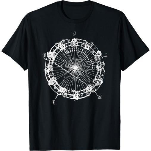 Coltrane Chord Changes Mandala Jazz Musician T-Shirt Made in USA Hoodie, Sweatshirt | GrindPrints.com