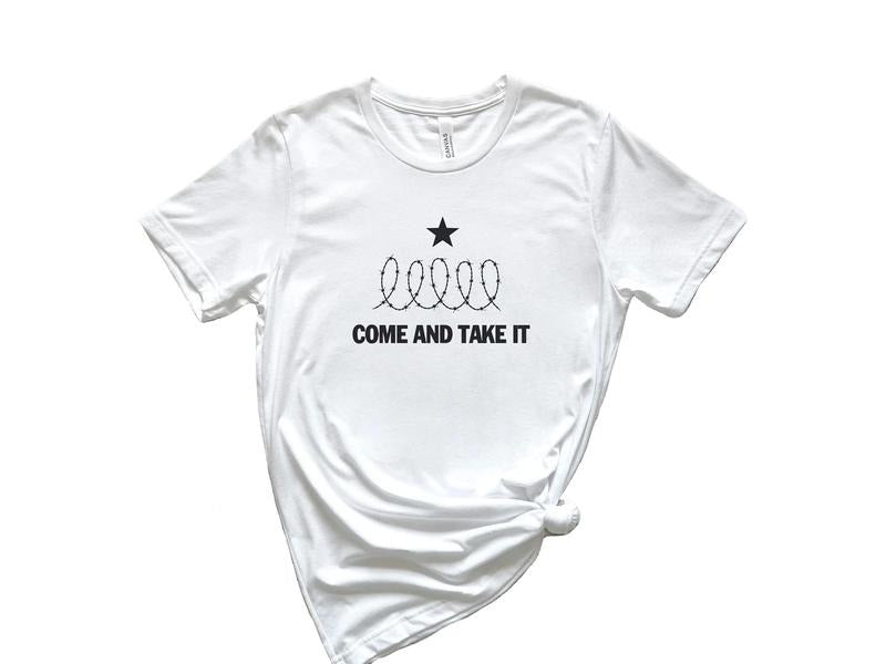 Come Take Shirt Political Shirt Texas Strong Texas Won'T Back Down Shirt Election Secure Our Borders Patriotic Texas Border Shirt Texas Support Menswear T-Shirts, Hoodie, Sweatshirt