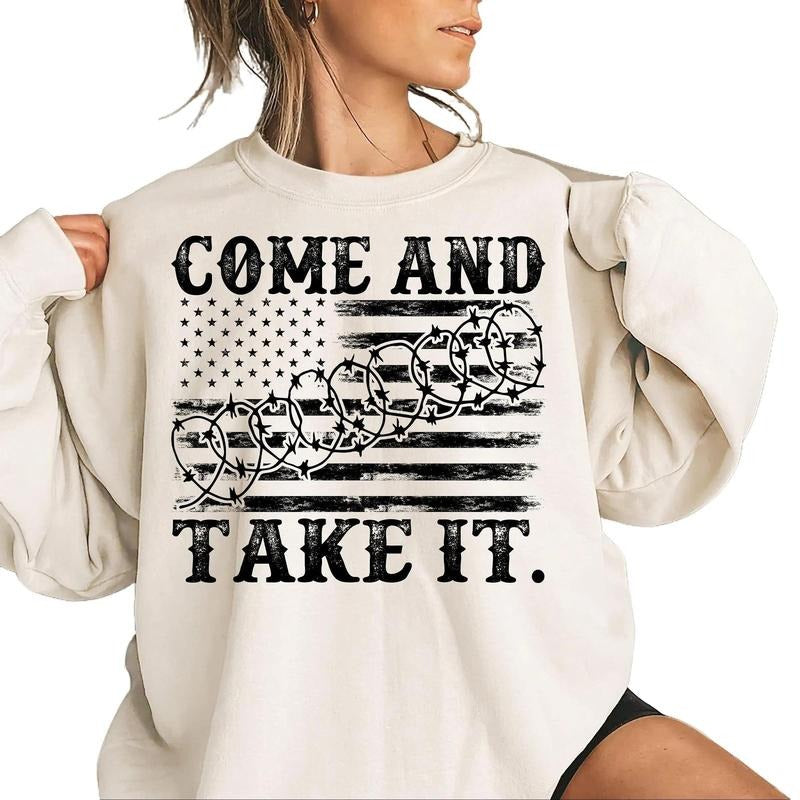 Come And Take It Sweatshirt, I Stand With Texas Sweater, Texas Support Tee, Patriot Gift Shirt, Texas Lover Crewneck,...