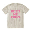 Comfort Color He Bit Me First T-shirt My Gf Bites Tshirt, My Girlfriend Shirt, Funny Gag Gift, Boyfriend Shirt, Boyfriend...
