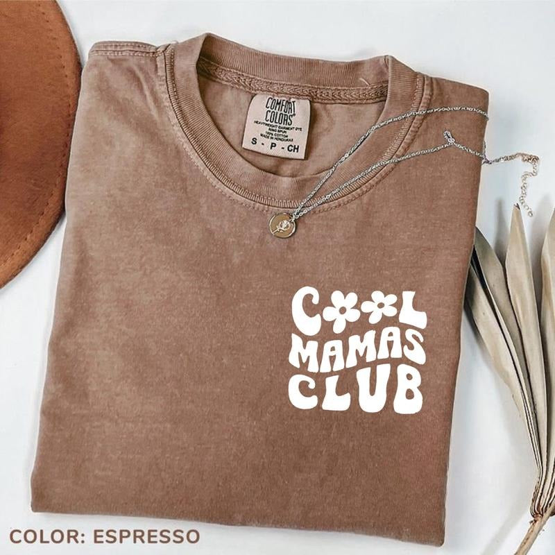 Comfort Color Mama T-shirt, Cool Mamas Club Tee, New Mom T-shirt, Gift For Mom, Mom Pocket T-shirt, Mothers Day,...
