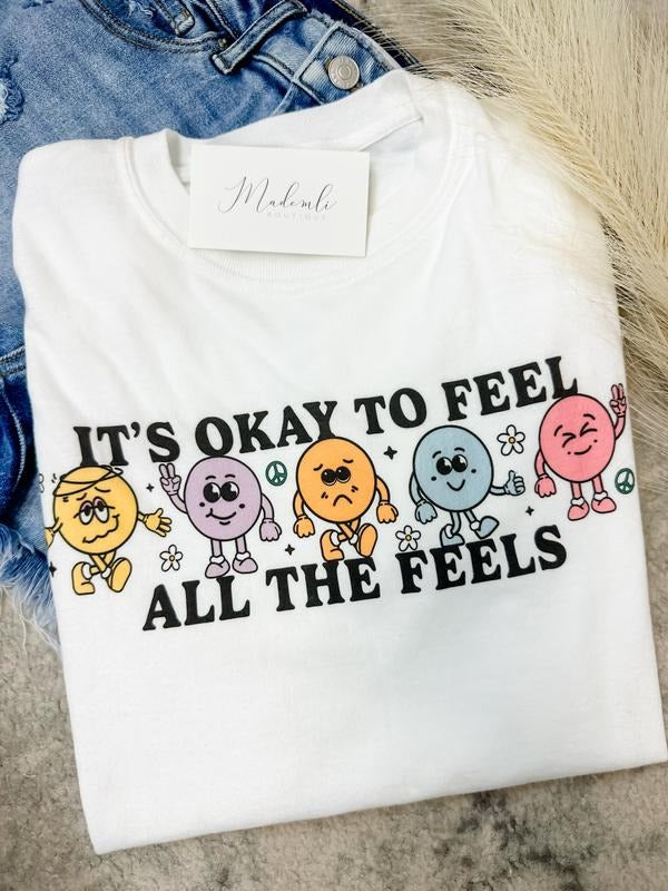 Comfort Colors All The Feels Graphic Tee Hoodie, Sweatshirt | GrindPrints.com