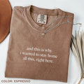 Comfort Colors And This Is Why I Wanted To Stay Home All This Right Here Shirt, Funny Introvert Shirt, Shirt for Women