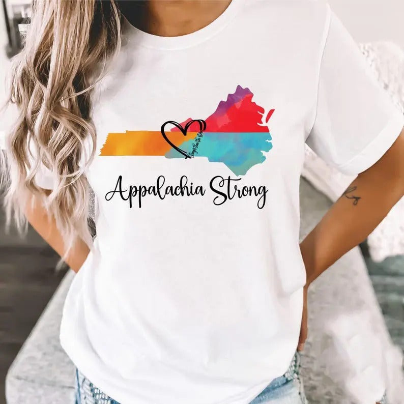 Comfort Colors Appalachia Strong - Hurricane Helene Disaster Relief T Shirt Hoodie, Sweatshirt | GrindPrints.com