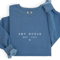 Comfort Colors BMT Nurse Sweatshirt, Bone Marrow Transplant Nurse With EST Sweater, Leukemia Nurse Tee, BMT Squad...