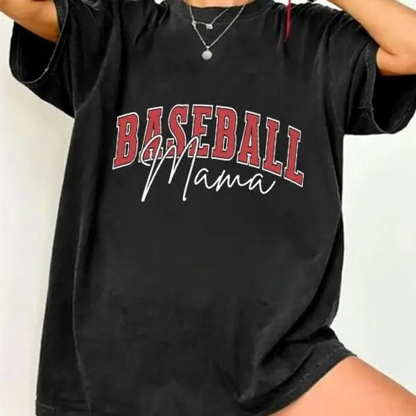 Comfort Colors Baseball Mom Shirt, Baseball Mama shirt, Game Day Shirt, Mothers Day Gift, Sports Mom Gift, Gift For Mom...