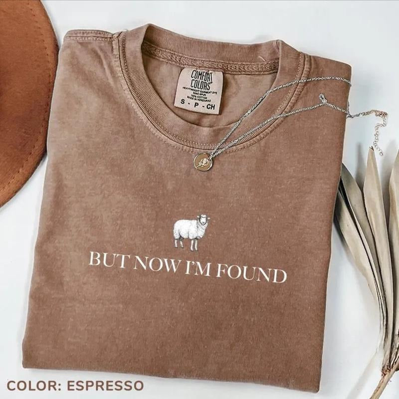 Comfort Colors But Now I'm Found T-Shirt, Christian tShirt, Religious t-Shirt, Bible Verse tShirt, God Lover t-Shirt,...