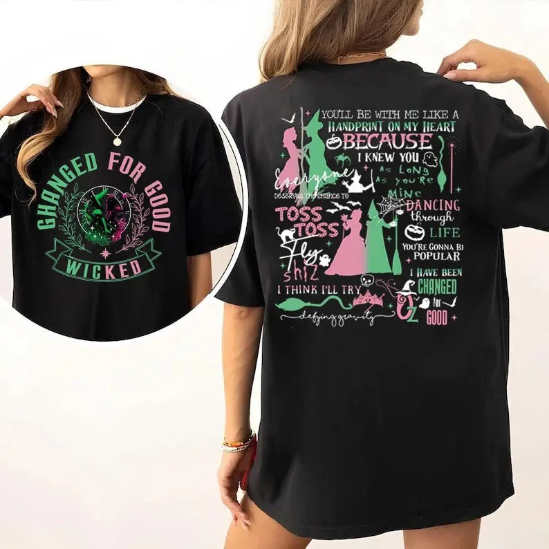 Comfort Colors Changed Good Shirt Wicked Defy Gravity Wicked Shirt Wizard Oz Shirt Broomstick Wizard Oz T-Shirts, Hoodie, Sweatshirt