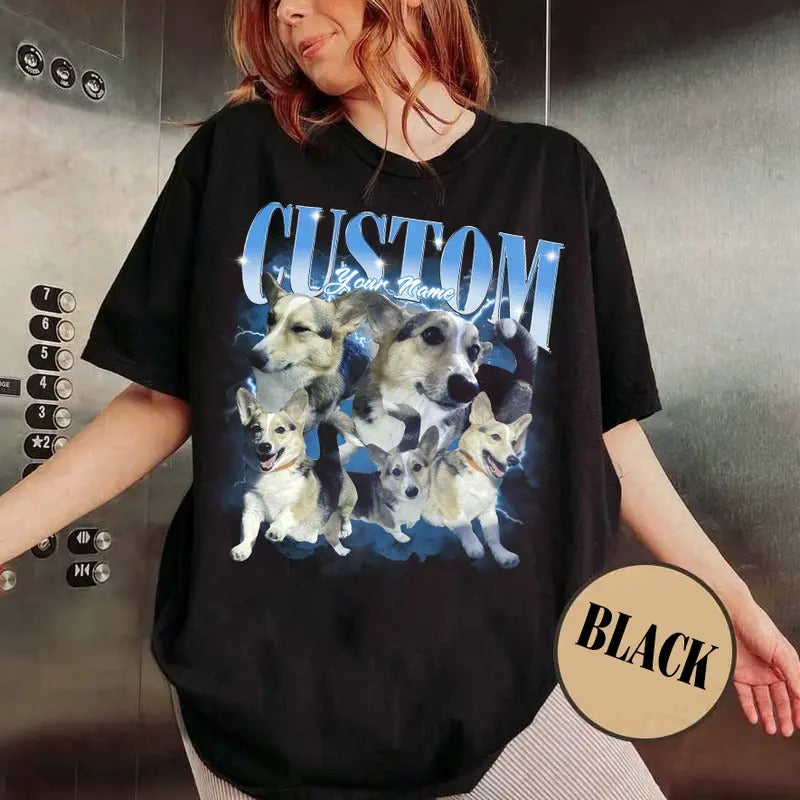 Comfort Colors Custom Bootleg Shirt, Custom Pet Shirt, Custom Dog Shirt, Dog Remembrance Gift Hoodie, Sweatshirt