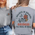 Comfort Colors Heal in Hell Women's Graphic T-Shirt - Casual Short Sleeve Cotton Top for Women