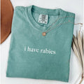 Comfort Colors I Have Rabies Shirt, Funny Humor Shirt, Sarcasm Shirt, Unhinged Meme Shirt, Weird Dark Humor Shirt,...