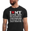 Comfort Colors I Love My Girlfriend Shirt, I Heart My Girlfriend Shirts, Valentine Shirt, Funny Boyfriend shirt, Meme Y2k...