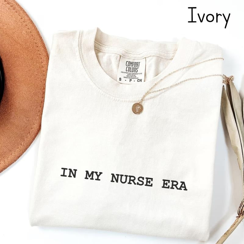 Comfort Colors In My Nurse Era T-shirt, Registered Nurse RN Tee, Nurse Gift, Nursing School, Nurse Life, Nursing...