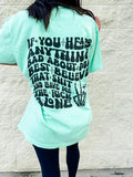 Comfort Colors Leave Me Alone Graphic Tee Hoodie, Sweatshirt | GrindPrints.com