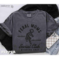 Comfort Colors Mama Shirt Mom Shirt Feral Moms Social Club Shirt Mother's Day Gift Somebody's Feral Wife Mom Life Tshirt...