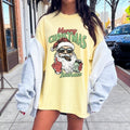 Comfort Colors Merry Christmas AHoles Women's Short Sleeve Graphic T-Shirt - Casual Cotton Top