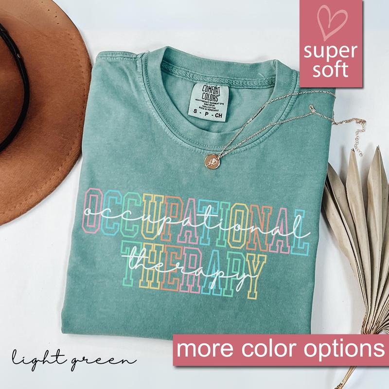 Comfort Colors Occupational Therapy Shirt, Special Education Shirt, Therapist Shirt, Sped Teacher Gift Cotton Menswear...