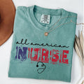 Comfort Colors Patriotic Nurse Shirt, 4th Of July Shirt, Nurse Gift, American T-Shirt, Nurse Life Tee, Memorial Day Gift...
