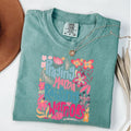 Comfort Colors Praying Mama Raising Warrios Shirt, Retro Mama Shirt, Spring Flowers Mother Shirt, Wildflowers Mom...