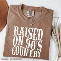 Comfort Colors Raised on 90s Country T-Shirt, Nashville T-Shirt, Retro 90's Country TShirt, Country Music Lover Tee,...