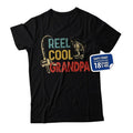 Comfort Colors Reel Cool Grandpa Shirt for Men, Grandpa Fishing T-Shirt, Grandpa Fisherman, Grandpa Gift