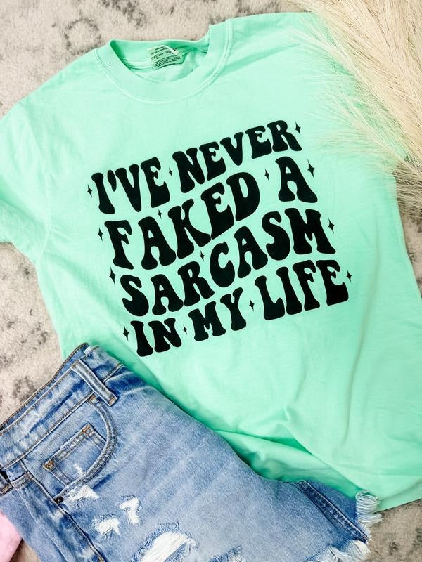 Comfort Colors Sarcasm Graphic Tee Hoodie, Sweatshirt | GrindPrints.com