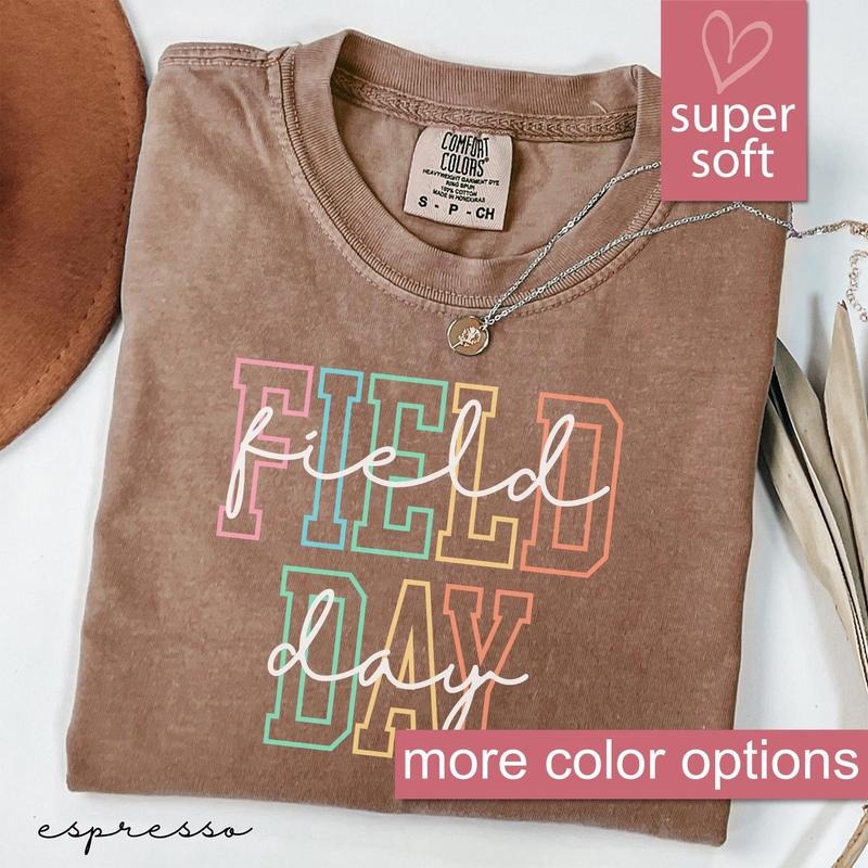 Comfort Colors School Field Day Shirt, Last Day Of School Shirts, Happy Field Day Tee, Teacher Life Shirt, Summer Tee...