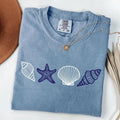 Comfort Colors SeaShell T-Shirt, Beach T-Shirt, Summer Woman TShirt, Aesthetic Tee, Ocean Lover Gift, SeaShell T-Shirt...