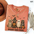 Comfort Colors Spooky and Feral Raccoon Halloween Tee, Spooky and Feral Tee, Funny Racoon Halloween TShirt, Spooky Season...