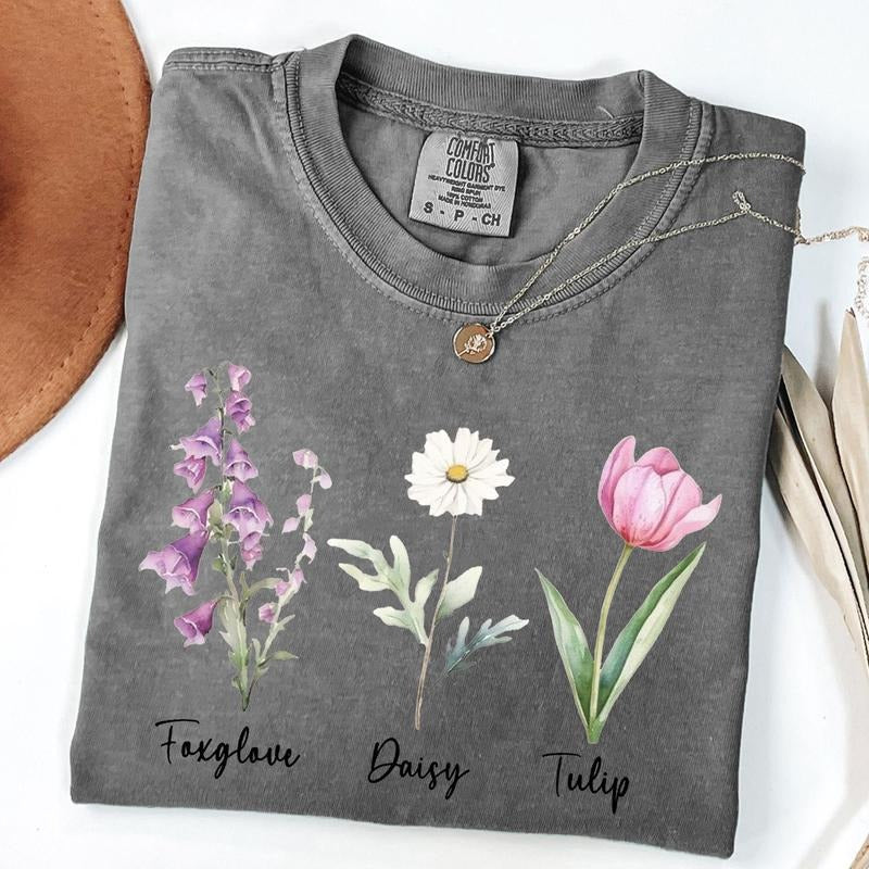 Comfort Colors Subtle FDT Shirt, Floral FDT Gift, Wildflowers T-Shirt, Daisy Shirt, Unisex T-Shirt Hoodie, Sweatshirt