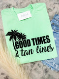 Comfort Colors Tan Lines Graphic Tee Hoodie, Sweatshirt | GrindPrints.com