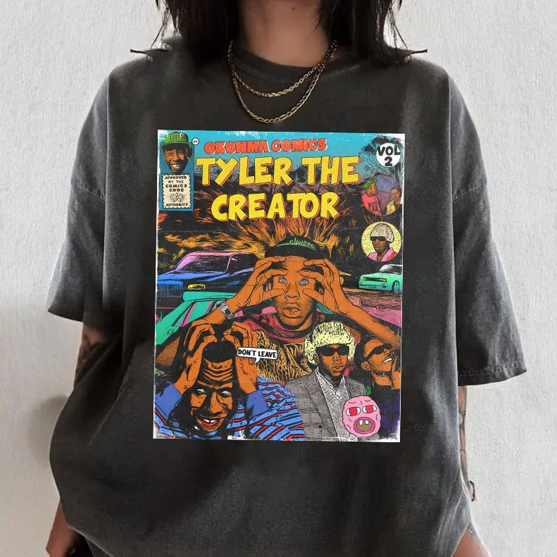 Comfort Colors Tyler Creator Shirt Hip Hop Tyler Creator Comic Book Tyler Creator Shirt Call Me If You Get Lost T-Shirts, Hoodie, Sweatshirt