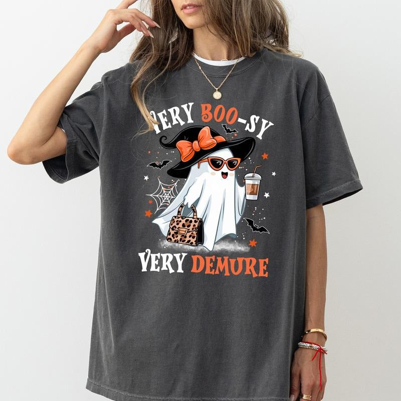 Comfort Colors Very Boosy Very Demure Shirt, Vintage Demure Graphic Tee, Funny Demure Tee for Girls, Very Demure Mindful...