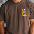 Comfort Colors surfing skeleton pocket Graphic T-Shirt, unisex Casual Cotton Top Hoodie, Sweatshirt | GrindPrints.com