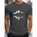 Comfort Fit Cotton Crew Neck T-Shirt - Soft, Breathable, and Stretchy for All-Season Wear - Nature-Inspired Print Design...