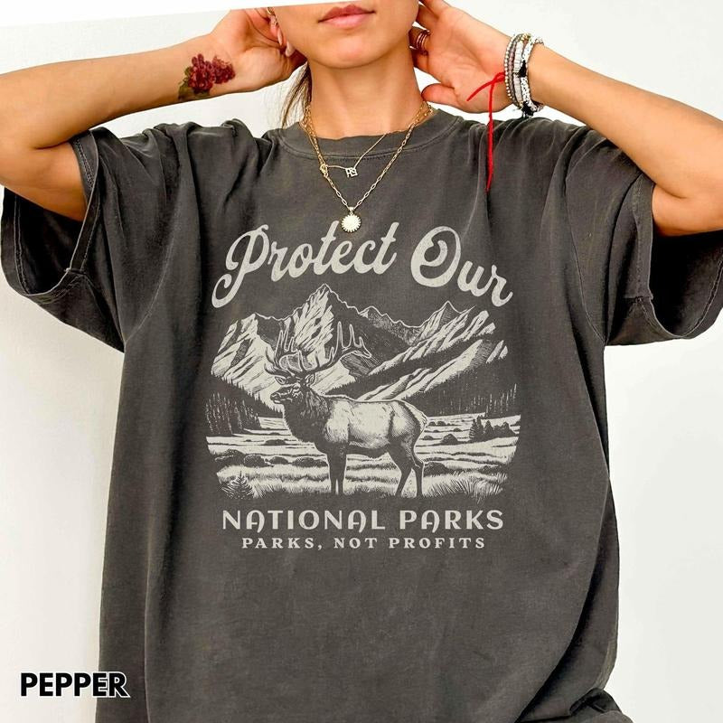 Comfort color Support National Parks Shirt, Subtle Anti Shirt, Yosemite Joshua Park Tee Hoodie, Sweatshirt | GrindPrints.com
