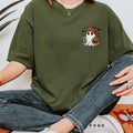 Comfort colors cute pocket ghost short sleeve casual cotton graphic tshirt Hoodie, Sweatshirt | GrindPrints.com