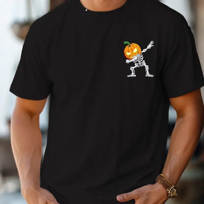 Comfort colors dabbing skeleton pocket short sleeve casual cotton graphic tshirt Hoodie, Sweatshirt | GrindPrints.com