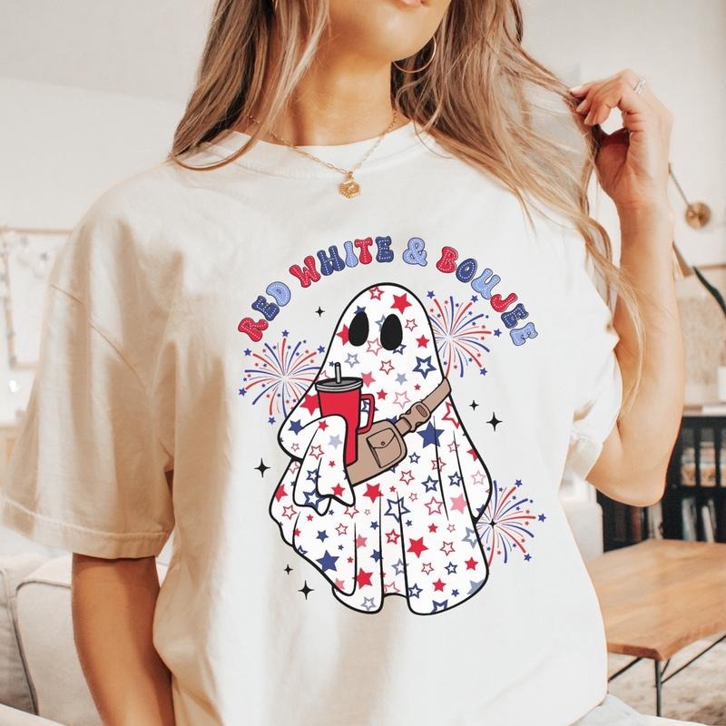 Comfort colors red white and boujee short sleeve casual cotton graphic tee Hoodie, Sweatshirt | GrindPrints.com