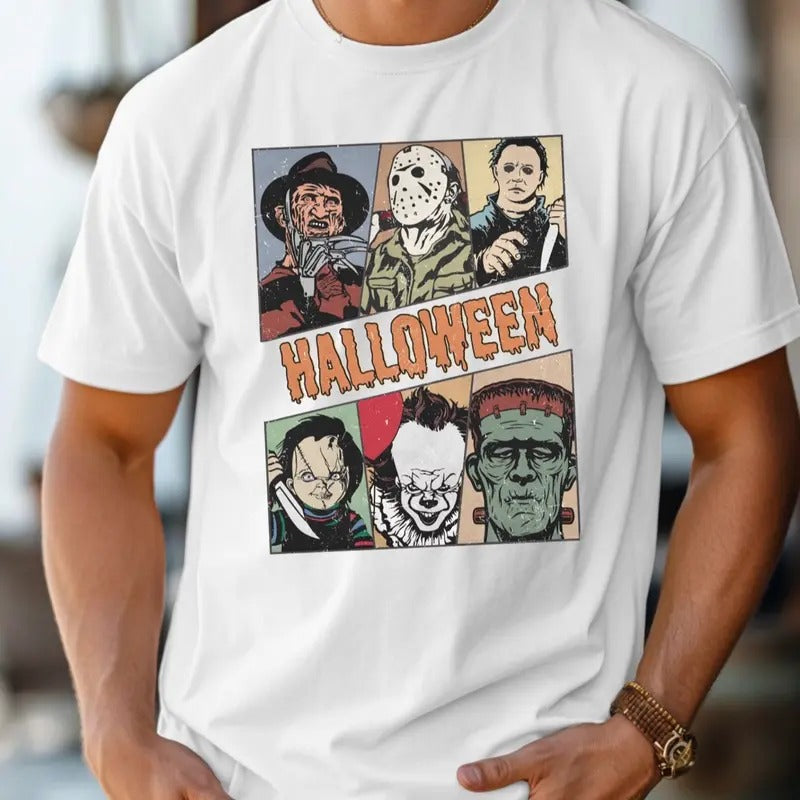Comfort colors vintage Halloween short sleeve casual cotton graphic tshirt Hoodie, Sweatshirt | GrindPrints.com