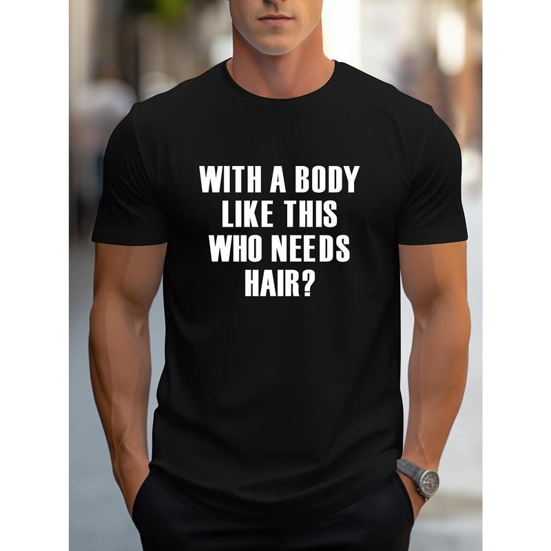 Comfortable Graphic Tee - Men's Short-Sleeve T-Shirt for Summer