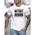 Comfy Christian Slogan Graphic Tee - Men's Slightly Stretch Print T-shirt for Summer Outfits Made in USA Hoodie, Sweatshirt