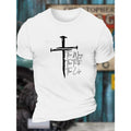 Comfy Men's Casual Crew Neck Short Sleeve Graphic Print T-Shirt for Daily Wear, Work Out, and Vacation Resorts Made in...