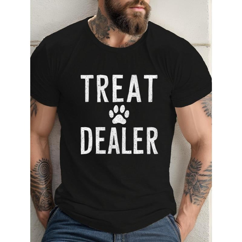 Comfy Short Sleeve Casual Round Neck TREAT DEALER Print Shirt Summer Made USA T-Shirts, Hoodie, Sweatshirt