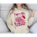 Concha Valentine Sweatshirt, Retro Mexican Valentine Shirt, Conchas Pan Dulce Heart Hoodie, Valentine's Day Mexican Food,...