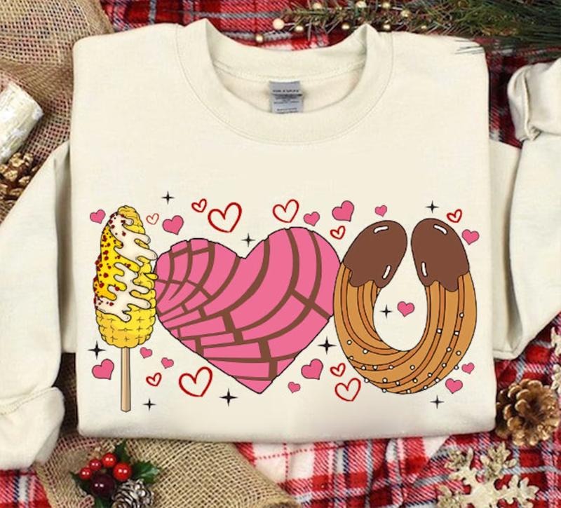 Conchas I Love You St Valentine Sweatshirt Comfortable Cute T-Shirts, Hoodie | GrindPrints.com