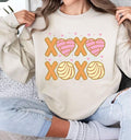Conchas Valentine Sweatshirt, Valentines Xoxo Shirt, Concha Valentine, Pastel Valentines Day, Valentines Sweater,...
